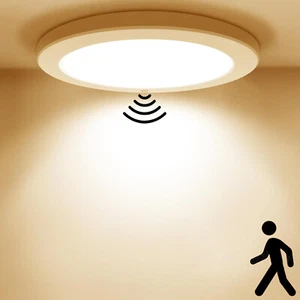 Sensor LED Deckenlampe mit Bewegungsmelder Deckenleuchte Flurlampe Sensorlampe A - Bild 1 von 20