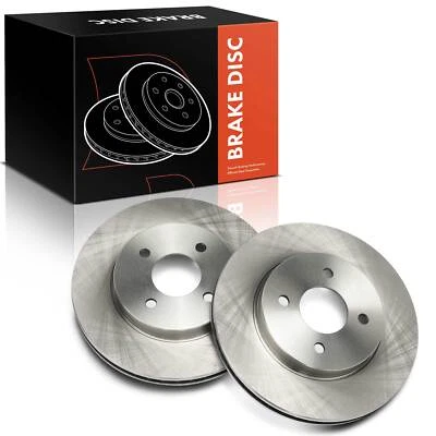 2Pcs Front Disc Brake Rotors for Nissan Versa 2012-2019 Micra	2015-2017 L4 1.6L - Imagem 1 de 4