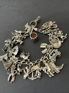 Sterling Silber L’Orafo Italien Western Motiv 29 Bettelarmband Yellowstone Park - Bild 1 von 18