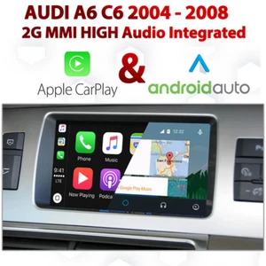 AUDI A6 C6 2004 - 2008 2G MMi Integrated Apple CarPlay Android Auto Install Kit - Zdjęcie 1 z 3