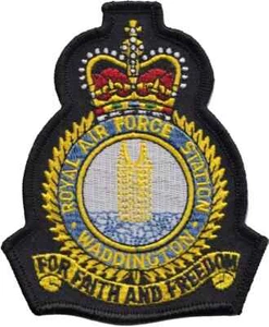 RAF Waddington Royal Air Force Station gestickter Aufnäher Abzeichen - LETZTE PAAR - Bild 1 von 7