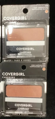 2 Pack CoverGirl Cheekers Bronzer 130 Iced Cappuccino 3g .12oz NEW SEALED - Image 1 of 2