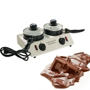 Máquina de fusión templadora de chocolate de dos ollas para chocolate/jabón hecho a mano/cera de belleza - Imagen 1 de 8