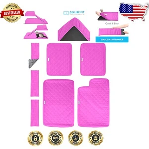 Rosa taillierte Fleece Einlagen Set für Frettchen Nation Doppeleinheit - maschinenwaschbar - Bild 1 von 8