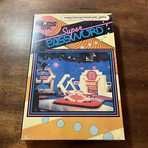 Super Password(Apple II 2, GameTek) Big Box Brand New Sealed Hangtab - Picture 1 of 11