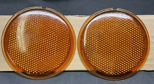 NOS 4" Stadium Tiger Eye Hex Flex Amber Tail Light Fog Lenses No 102 Texas Hwy - Picture 1 of 7