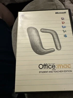 Microsoft Office Mac 2004 Student and Teacher Edition Software 3 keys w/ booklet - Image 1 of 4