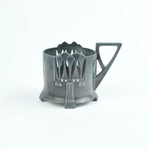 Plewkiewicz Warszawie (Warsaw) - alter Teeglashalter - Zinn - Tea Glass-Holder - Bild 1 von 5