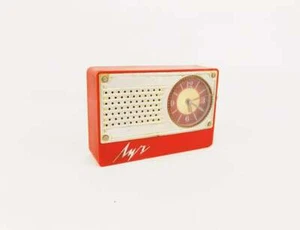 Vintage 1980s Travel Luch Miniature Soviet Alarm clock Retro Old Desk table - Picture 1 of 4