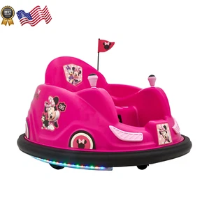 Minnie 6V Bumper Car Ride on Toy 1 Count - Picture 1 of 12