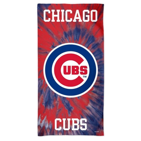 Chicago Cubs Tie Dye Design 30x60 Beach Towel [NEW] Blanket Vacation Summer Pool Cover