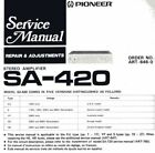 PIONEER SA-506, SA-420 - KU - YP - S Partial Schematic Service Manual Schaltplan