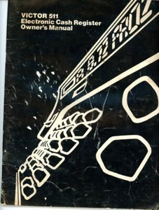 Caja registradora, electrónica, Victor, 511, manual del propietario, vintage, libro - Imagen 1 de 1