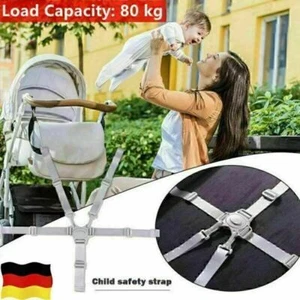 Baby Universal 5 Punkt Sicherheitsgurt Gürtel für Kinderwagen Hochstuhl Buggy B - Bild 1 von 9