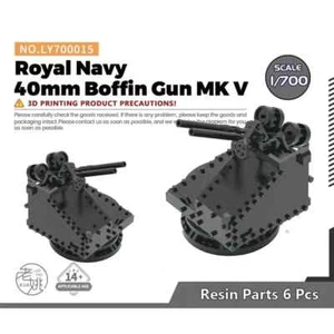 LY700015 1/700 Modelo Actualización Piezas Royal Navy 40mm Boffin Gun MK5 - Imagen 1 de 2