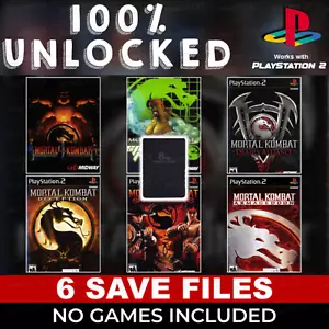 MORTAL KOMBAT PS2 | MEMORY CARD SAVES Armageddon Shaolin Monks Deadly Deception - Picture 1 of 7