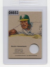 #04653 RICKEY HENDERSON 1990 Coin Collector Penny Baseball Card