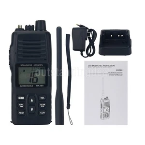 HX380 Submersible 5W VHF Transceiver Walkie Talkie w/ 40 Land Mobile Channels - Picture 1 of 8