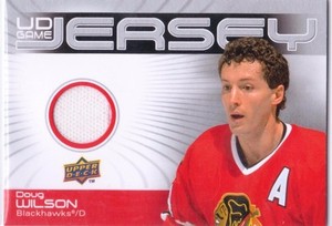 MINT! 2010-11 UPPER DECK GAME USED JERSEY PATCH NO GJ-DW DOUG WILSON BLACK HAWKS