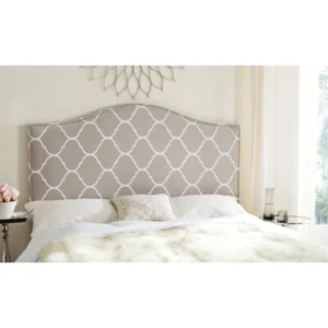 SAFAVIEH Connie Lattice Headboard | Pearl Grey | Queen | - Picture 1 of 1