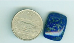 15 Carats of Natural Lapis Lazuli Cab Deep Royal Blue Lapis Cab Unbacked cab - Picture 1 of 2