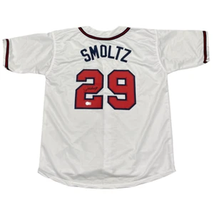 John Smoltz Signed Atlanta Braves Custom Jersey Beckett Witness BAS COA - Picture 1 of 3