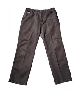 Lee 👖 Jeans Womens 16 ⚫️ BLACK Denim Straight Leg Relaxed Fit Stretch EUC LOT - Picture 1 of 5