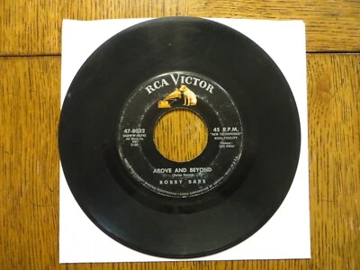 Bobby Bare – Above And Beyond - 1962 - RCA Victor 47-8032 7" Single G/Generic - Image 1 of 2