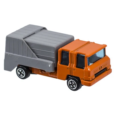 Vintage Corgi Junior Refuse Van Garbage Truck Orange/Gray Gt Britain Loose - Image 1 of 3