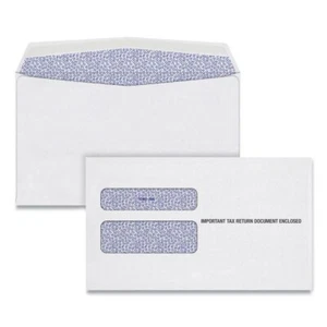 TOPS W-2 Laser Double Window Envelope with Commercial Flap (100 Pack) - Picture 1 of 6