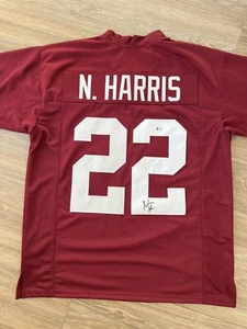 NAJEE HARRIS SIGNIERTES ALABAMA PURPURROTES TIDE TRIKOT, STEELERS DRAFT AUSWAHL MIT BECKETT - Bild 1 von 7