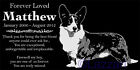 Personalized Cardigan Welsh Corgi Dog Pet Memorial 12x6 Headstone Grave Marker