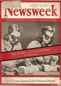 Newsweek 1941 August 11 U.S. WOMEN ANSWER CALL - Picture 1 of 1