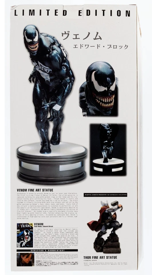 NUEVO/SELLADO Venom Bellas Artes Estatua por Kotobukiya Legendary Villain Series Simbiote Foto 1 de 4