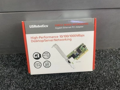 Ethernet PCI Adapter Gigabit USRobotics 10/100/1000 Mbps - Image 1 of 2