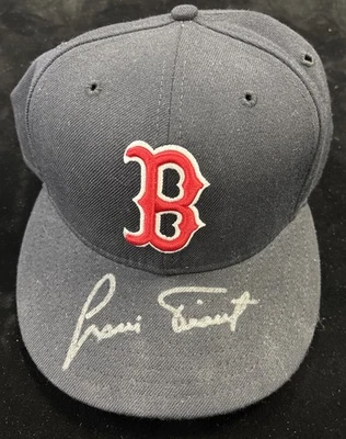 Sombrero Luis/Louie Tiant Firmado Medias Rojas de Boston Talla 6 7/8 Certificado de Autenticidad Foto 1 de 4