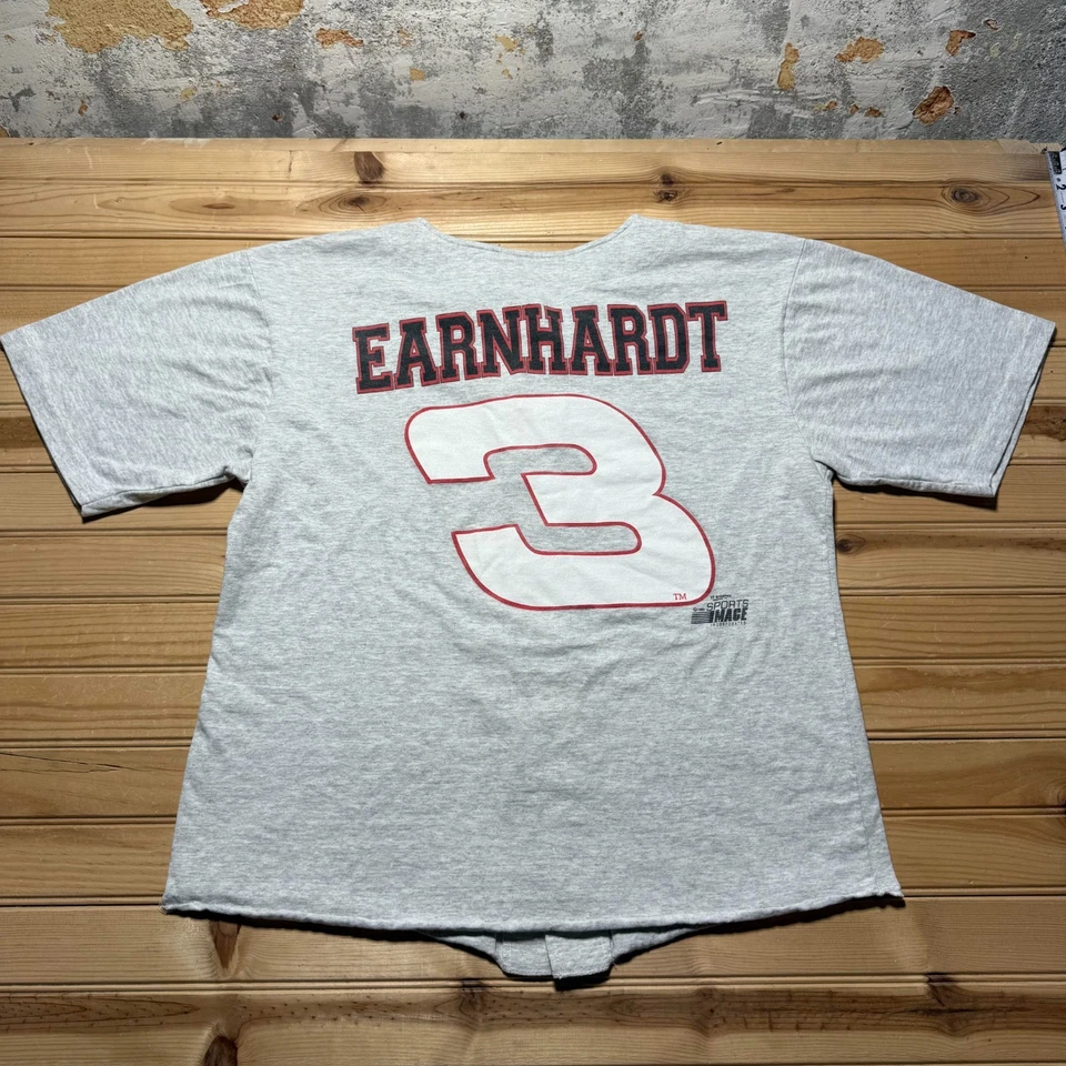 复古 1993 年 Dale Earnhardt #3 Intimidators 棒球球衣衬衫美国制造大号 — 第 1/4 张图片