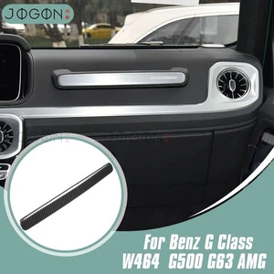 For Mercedes Benz G W464 G63 G500 19+ Dry Carbon Dash Passenger Grab Handle Trim - Picture 1 of 13