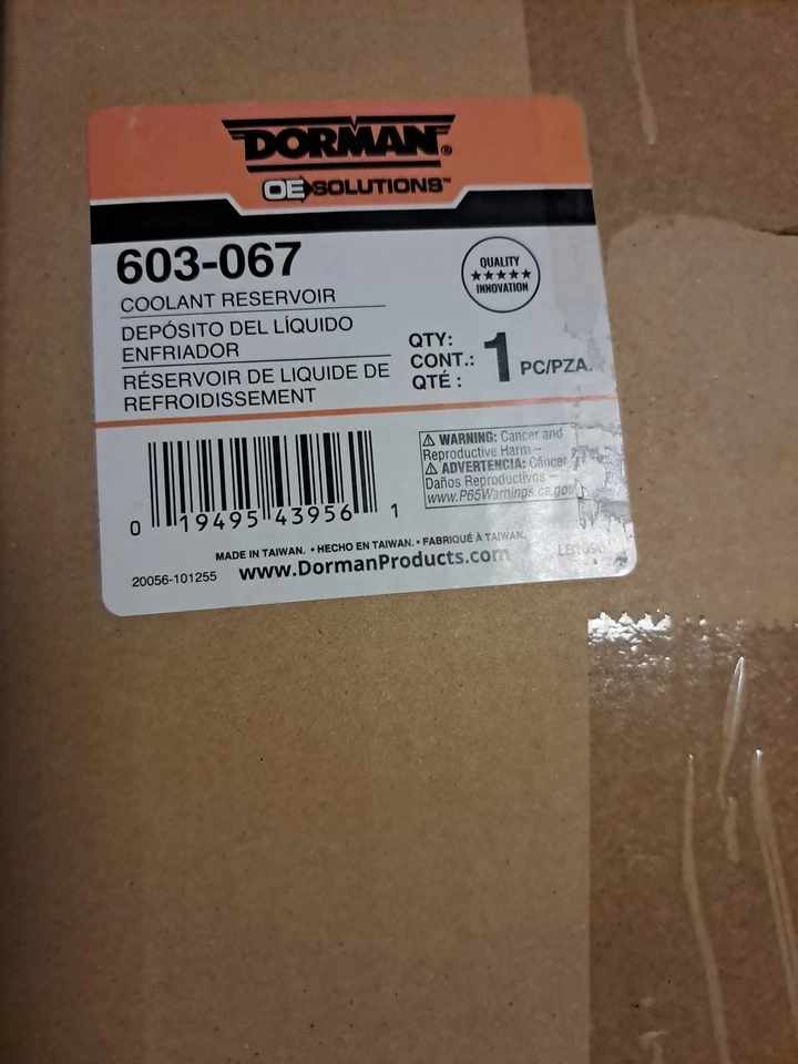 Depósito de refrigerante del motor Dorman 603-067 CHEVY/PONTIAC/SATURN * VER DESCRIPCIÓN Foto 1 de 1