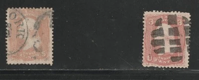 USA: Lot 15 - Postage (1861-1867 - F/VF - Used) 2021 Scott Ctlg. Val. $33.00 - Image 1 of 3