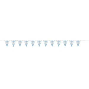 Fancy Blue Cross First Holy Communion Foil Flag Banner (274cm) - Elegant Religio - Picture 1 of 1