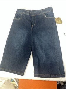 Youth Boys Buzz Cuts Size Medium (10-12) Dark Wash Denim Jean Shorts  - Picture 1 of 6