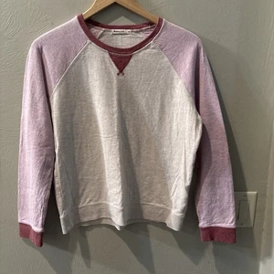 Top Pullover Raglán Universitario de Capa Marina para Mujer Bloques de Color Rosa-M - Imagen 1 de 7