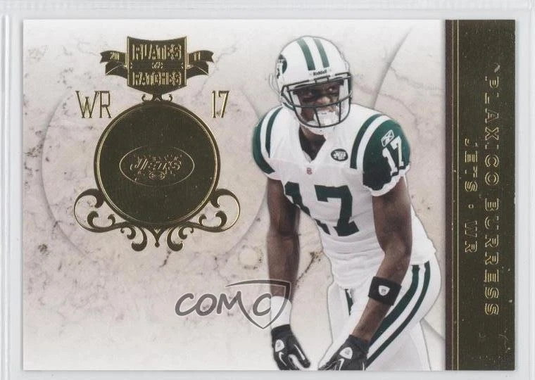 2011 Panini Plates & Patches Infinity Gold /50 Plaxico Burress #61 - Image 1 of 2
