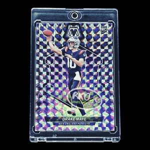 Drake Maye RARE ROOKIE CHROME MOSAIC REFRACTOR INVESTMENT CARD PANINI PATRIOTS - Picture 1 of 3