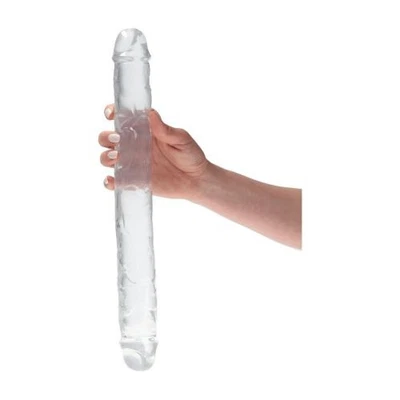 TOYZ4LOVERS Doppio Dildo Trasparente Anale Vaginale Masturbazione Donna 30cm