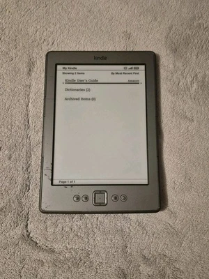 Amazon Kindle 4th Generation, Wi-Fi, 6 inch Ebook Reader - Graphite - Image 1 of 3