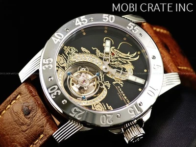 Rare ANDROID Men's Dragon Mechanical Tourbillo LE SS Watch AD737 - Image 1 of 4