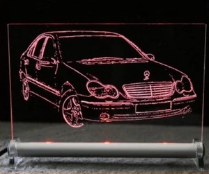 Gravur einer DB C-Klasse  limo - auf LED Leuchtschild - Bild 1 von 1