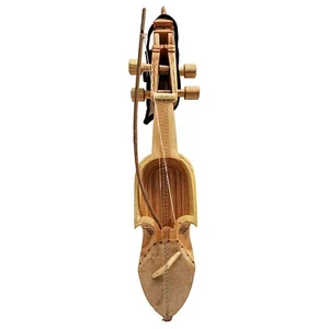 Ritual Hand Carved Wood String Musical Instrument Sarangi Indian Sindhi Nepali - Picture 1 of 5